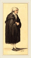 Isaac Cruikshank, British (1756-1810-1811), A London Character, watercolor with pen and black ink