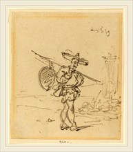 George Chinnery, British (1774-1852), A Chinese Peasant, 1839, graphite on laid paper