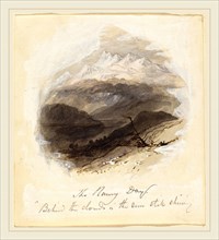 Myles Birket Foster, British (1825-1899), Illustration for Longfellow's "Rainy Day", 1850s, pen and
