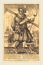 Renold Elstrack,English, (1571-1625), Mulld:Sake (Portrait of John Cottington), published 1618,