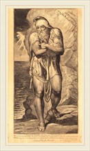 William Blake, British (1757-1827), Joseph of Arimathea Among the Rocks of Albion, c. 1803-1810,