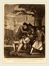 Attributed to Philip Dawe, British (c. 1750-c. 1785), The Bostonian's Paying the Excise-Man, or