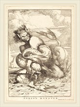 John Hamilton Mortimer, British (1740-1779), Enrag'd Monster, 1778, etching