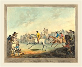 Thomas Rowlandson, British (1756-1827), The High-mettled Racer, 1789, hand-colored etching