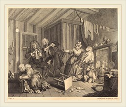 William Hogarth,English, (1697-1764), A Harlot's Progress: pl.5, 1732, etching and engraving