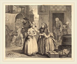 William Hogarth,English, (1697-1764), A Harlot's Progress: pl.1, 1732, etching and engraving