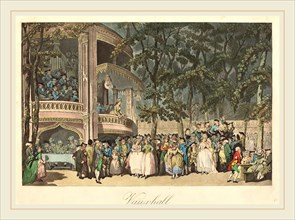 Thomas Rowlandson, British (1756-1827), Vauxhall Gardens, 1785, etching and aquatint