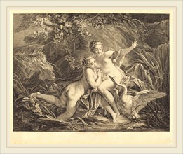 William Wynne Ryland after FranÃ§ois Boucher, British (1732-1783), Jupiter and Leda, 1758, etching