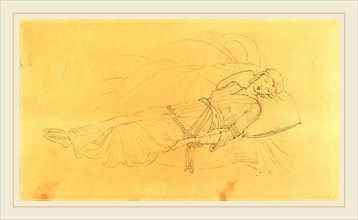 Sir Edward Coley Burne-Jones, British (1833-1898), La Belle au bois dormant, 1894, collotype on