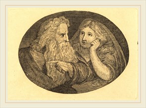 Thomas Butts, Jr. after William Blake, British (active c. 1806-1808), Lear and Cordelia, probably c