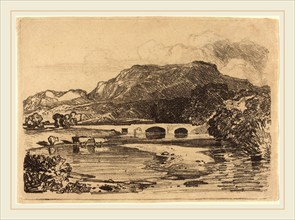John Sell Cotman, British (1782-1842), Tan y Bwlch, North Wales, c. 1810-1815, softground etching
