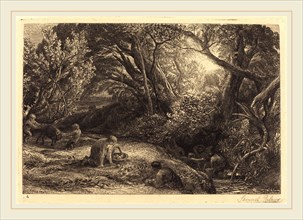 Samuel Palmer, British (1805-1881), The Morning of Life, 1860-1861, etching