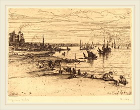 Francis Seymour Haden, British (1818-1910), Opposite the Inn, Purfleet, in or after 1869, etching