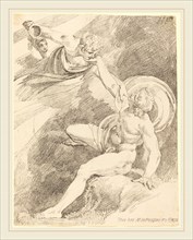 Henry Fuseli, Swiss (1741-1825), The Rape of Ganymede, 1804, crayon lithograph