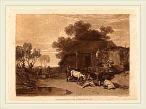 Joseph Mallord William Turner and Charles Turner, British (1773-1857), The Straw Yard, published