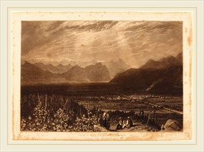 Joseph Mallord William Turner and William Say, British (1768-1834), Chain of Alps from Grenoble to