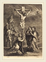 Jacobus Neeffs, Flemish (1610-1660 or after), Christ on the Cross, engraving on laid paper
