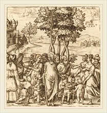 Léonard Gaultier, French (1561-1641), Christ Blesses the Children, probably c. 1576-1580, engraving