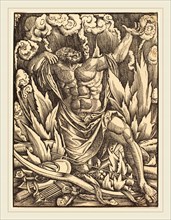 Gabriel Salmon, French (active 1504-1542), The Death of Hercules, woodcut