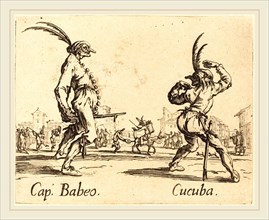 Jacques Callot, French (1592-1635), Cap. Babeo and Cucuba, c. 1622, etching