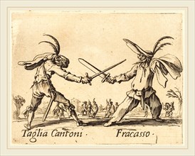 Jacques Callot, French (1592-1635), Taglia Cantoni and Fracasso, c. 1622, etching