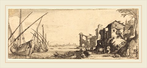 Jacques Callot or Follower of Jacques Callot, The Small Port, probably c. 1633-1635, etching