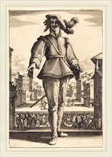 Jacques Callot, French (1592-1635), Il Capitano, or L'Innamorato, 1618-1620, etching and engraving