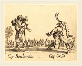 Jacques Callot, French (1592-1635), Cap. Bonbardon and Cap. Grillo, c. 1622, etching