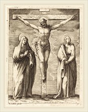 Jacques Callot, French (1592-1635), Virgin and Saint John at the Foot of the Cross, 1608-1611,