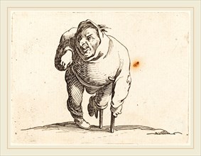 Jacques Callot, French (1592-1635), Cripple with Crutch and Wooden Leg, c. 1622, etching and