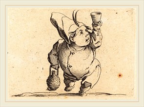 Jacques Callot, French (1592-1635), The Drinker, Front View, c. 1622, etching and engraving