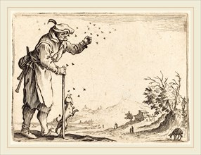 Jacques Callot, French (1592-1635), Peasant Attacked by Bees, c. 1622, etching