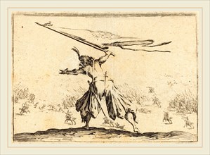Jacques Callot, French (1592-1635), Standard Bearer, c. 1622, etching