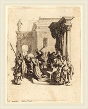 Jacques Callot, French (1592-1635), Christ Condemned to Death by Pilate, c. 1624-1625, etching