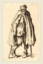 Jacques Callot, French (1592-1635), Beggar with Crutches and Sack, c. 1622, etching