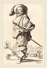 Jacques Callot, French (1592-1635), Noble Man with Fur Plastron, c. 1620-1623, etching