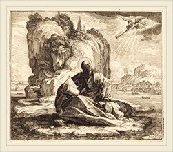 Jacques Callot, French (1592-1635), Saint John on the Isle of Patmos, 1625, etching and engraving