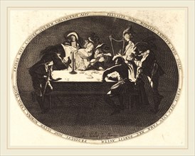 Jacques Callot, French (1592-1635), The Card Players, c. 1628, etching and engraving