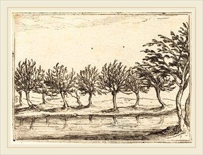 Jacques Callot, French (1592-1635), Willows by the Water's Edge, 1628, etching
