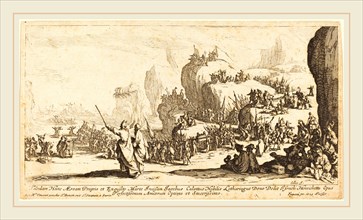 Jacques Callot, French (1592-1635), The Crossing of the Red Sea, 1629, etching