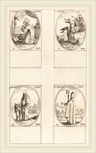 Jacques Callot, French (1592-1635), St. Thomas Aquin; St. Adrian and Companions; St. Frances; St.