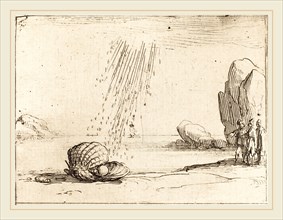 Jacques Callot, French (1592-1635), Oyster with Pearl, etching