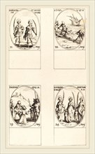 Jacques Callot, French (1592-1635), Sts. Nicostratus and Anthiocus; St. Julia; St. Desiderius; Sts.