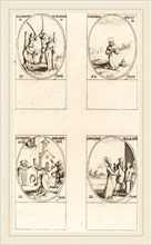 Jacques Callot, French (1592-1635), Sts. Gervase & Protase; St. Silverius; St. Eusebius of