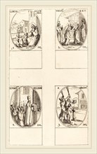 Jacques Callot, French (1592-1635), St. Simeon Salus; The Visitation; Deposition of the Virgin's