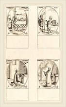 Jacques Callot, French (1592-1635), Sts. Donatilla, Maxima & Secunda; St. Fabius;St. John