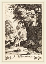 Jacques Callot, French (1592-1635), Saint Jerome, etching
