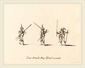 Jacques Callot, French (1592-1635), Drill with the Musket, 1634-1635, etching