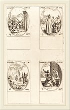 Jacques Callot, French (1592-1635), Exaltation of the Holy Cross; St. Aper; St. Euphemia; St.