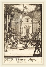 Jacques Callot, French (1592-1635), The Martyrdom of Saint Thomas, c. 1634-1635, etching